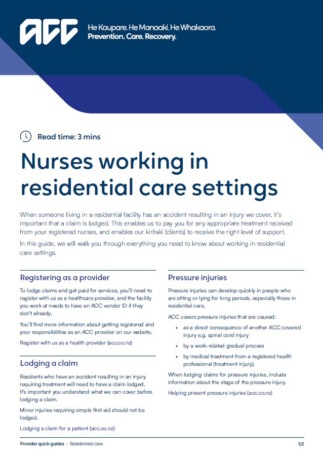 Nurses working in residential care thumbnail Nurses working in residential care thumbnail