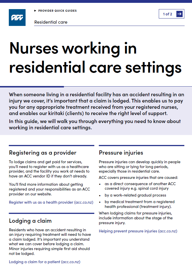 Nurses working in residential care thumbnail