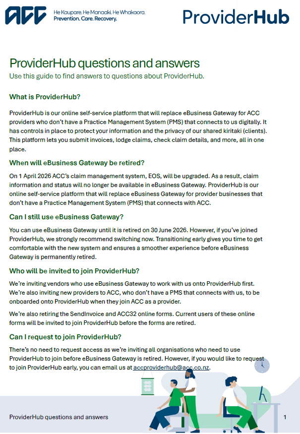 ProviderHub questions and answers ProviderHub questions and answers
