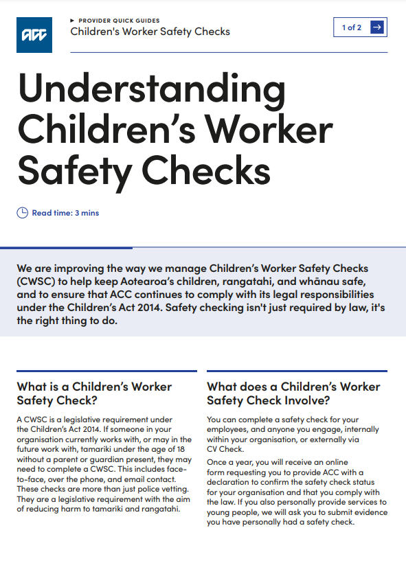 Understanding CWSC